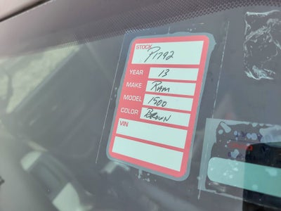 2013 RAM 1500 Outdoorsman