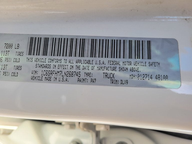 2020 RAM 1500 Limited Crew Cab 4x4 5'7" Box