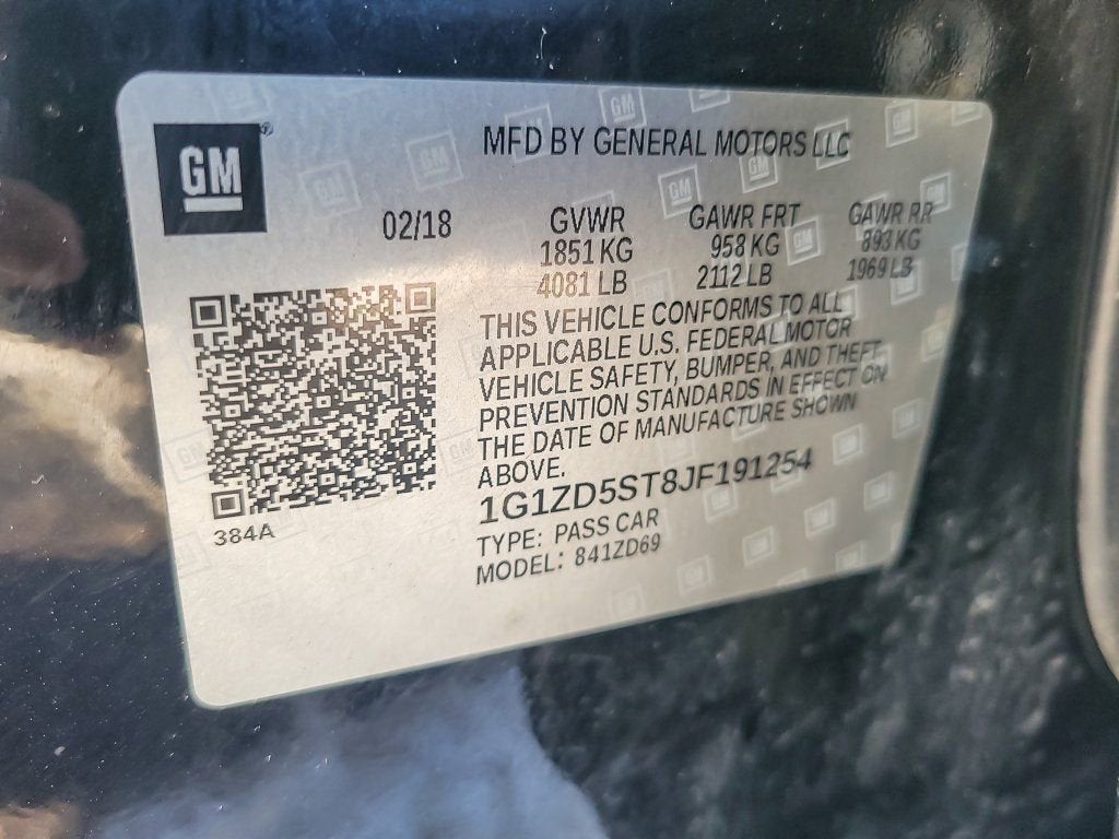 2018 Chevrolet Malibu LT