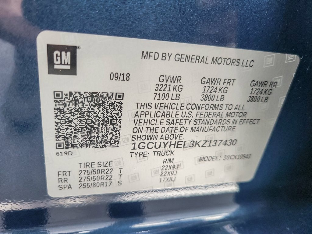 2019 Chevrolet Silverado 1500 High Country