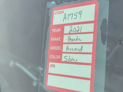 2021 Honda Accord Hybrid NA
