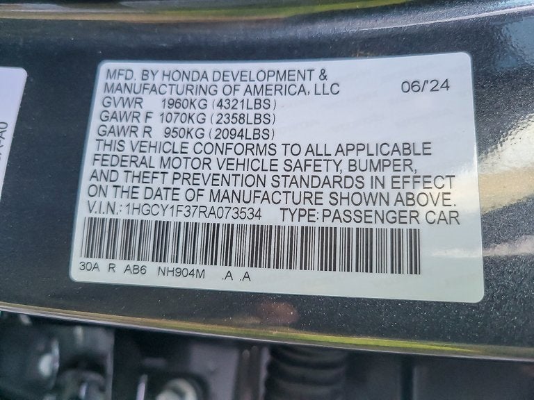 2024 Honda Accord Sedan EX