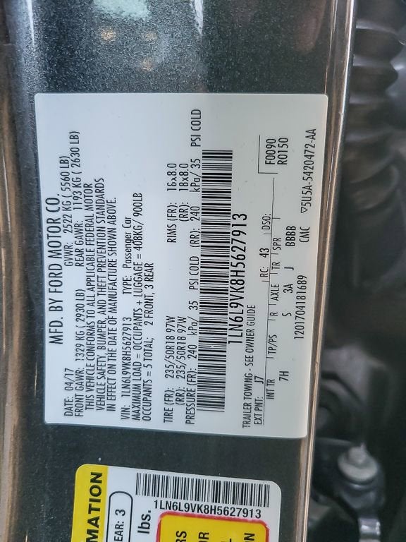 2017 Lincoln Continental Premiere