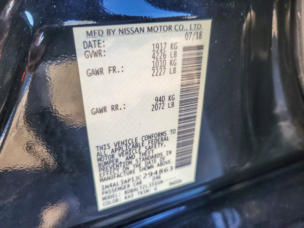 2018 Nissan Altima 2.5 SL