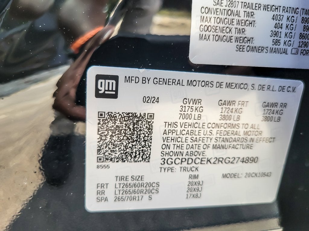 2024 Chevrolet Silverado 1500 Custom Trail Boss