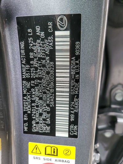 2019 Lexus ES 350 F SPORT