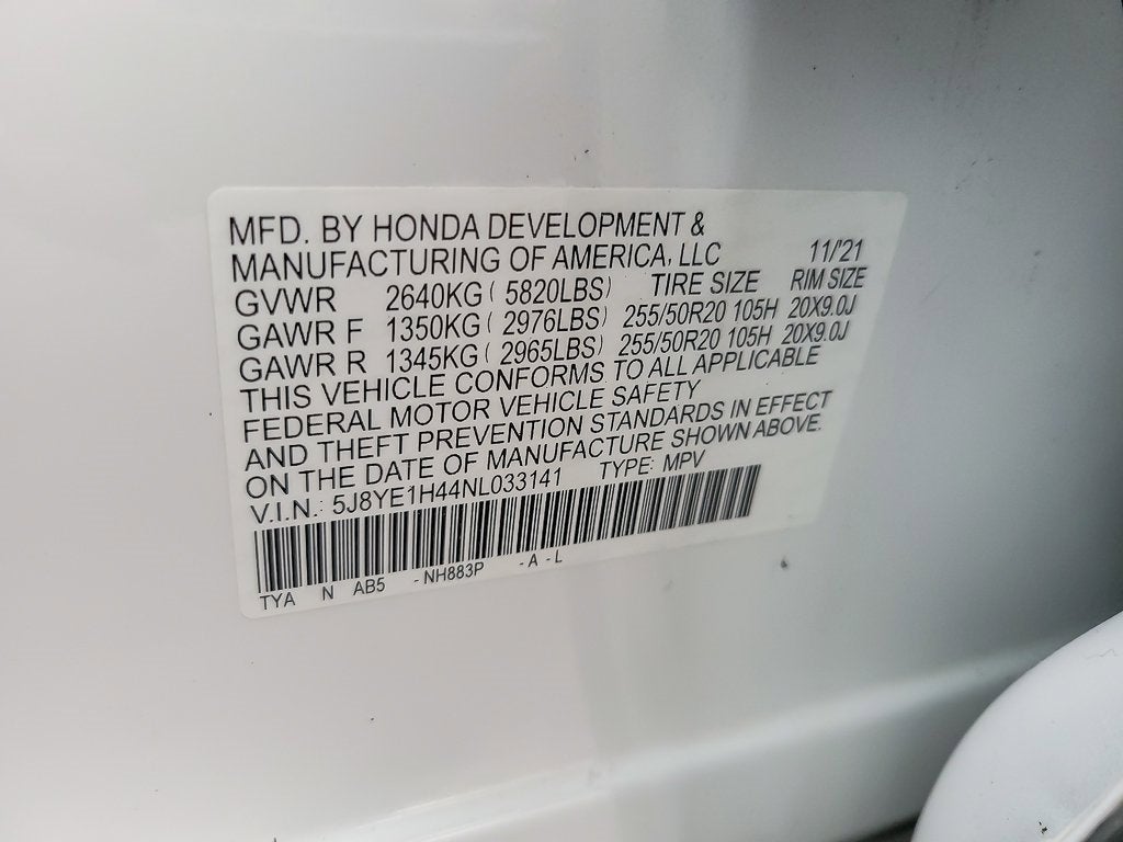 2022 Acura MDX Technology Package