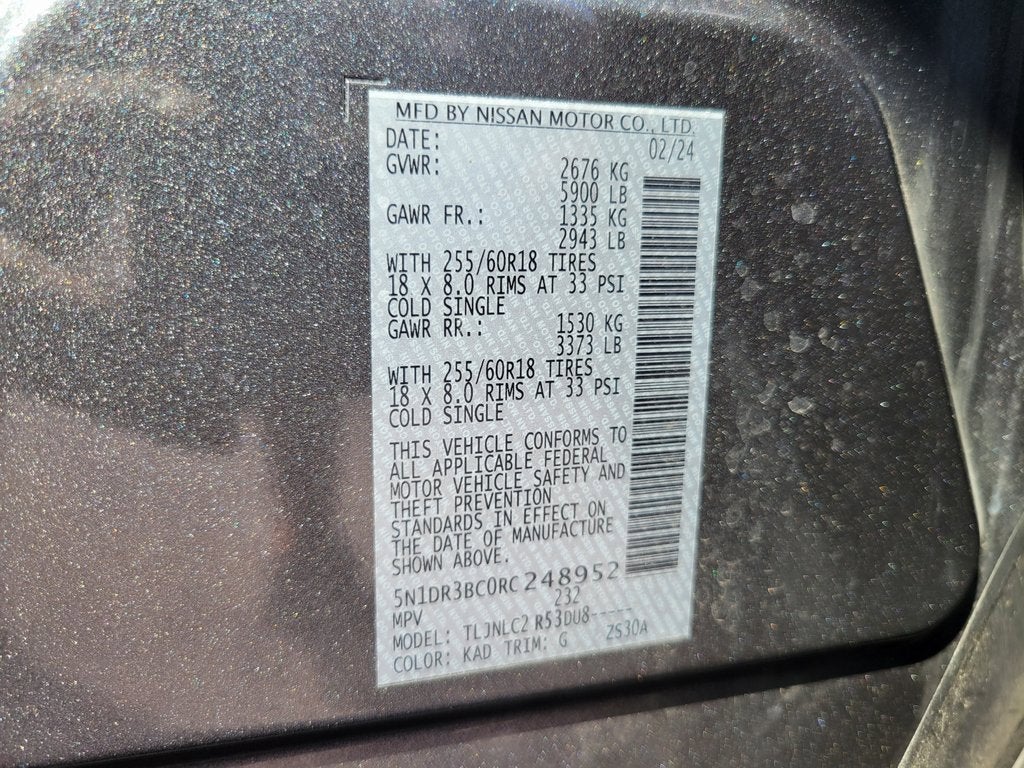 2024 Nissan Pathfinder SV 4WD