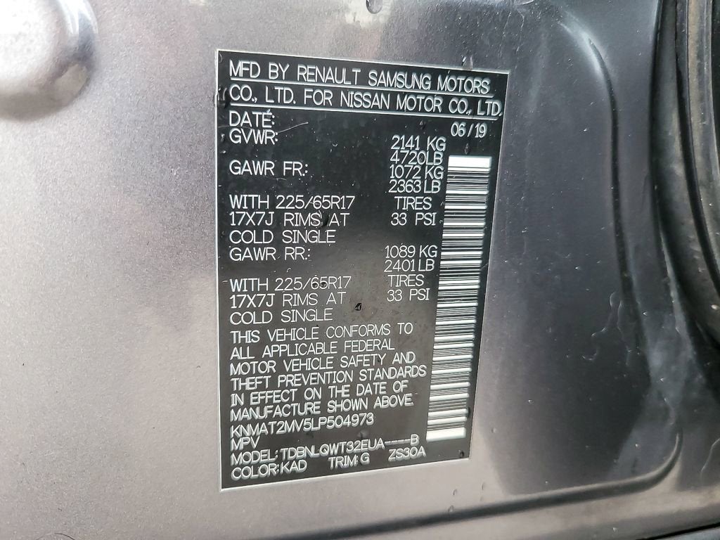 2020 Nissan Rogue SV Intelligent AWD