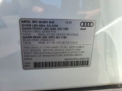 2018 Audi Q3 2.0T Premium
