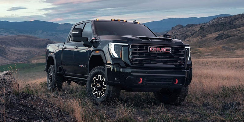 Photograph of a black 2025 GMC Sierra 2500HD
