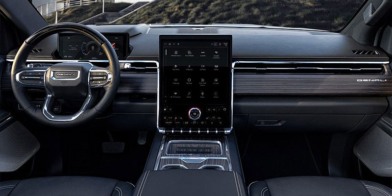Photograph of a 2025 GMC Sierra EV Denali interior